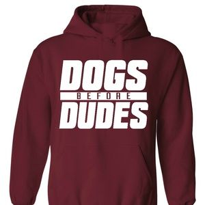 Dogs Before Dudes Soft Hooded Pull Over